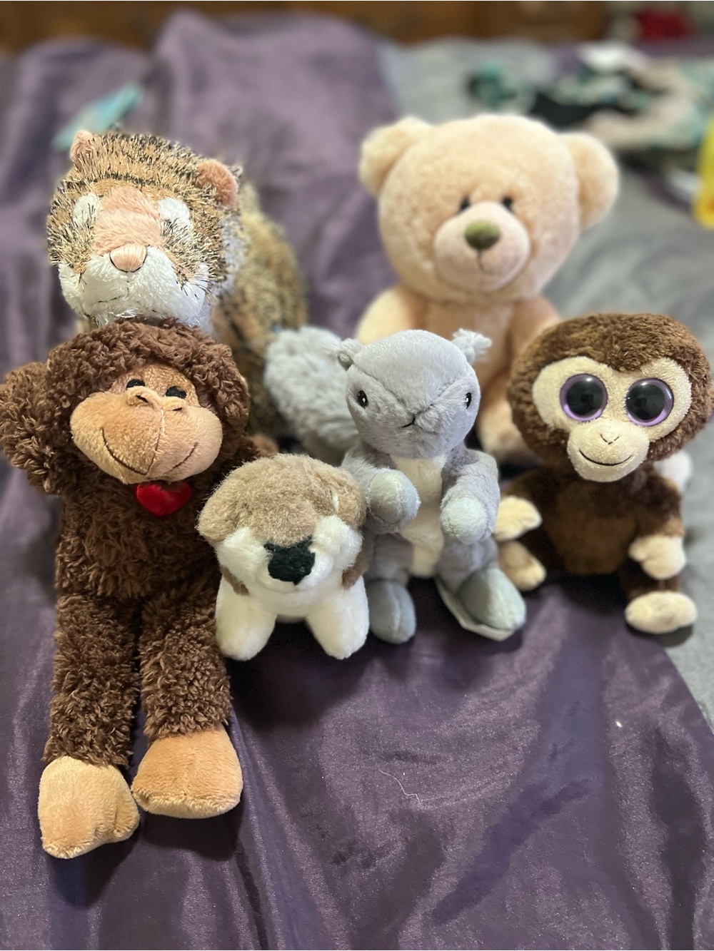 Plush Small Pets Assorted Brown and Beige Stuffed Toy Bundle